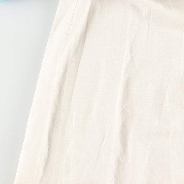 70'S CHESSA DAVIS all-over patchwork cotton maxi-length flared skirt made in USA women's XXL vintage /evb004567