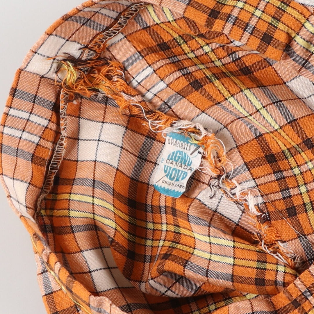 70'S ILGWU UIOVD Tartan Check Maxi Length Flare Skirt Women's Size S Vintage /evb004586