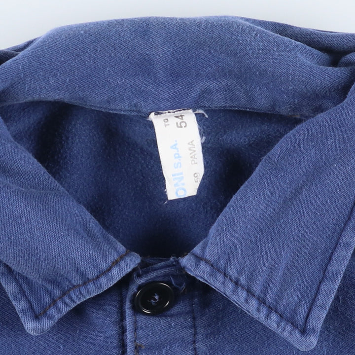 TACCONI Moleskin Euro Work Jacket Men's L Vintage /evb004604