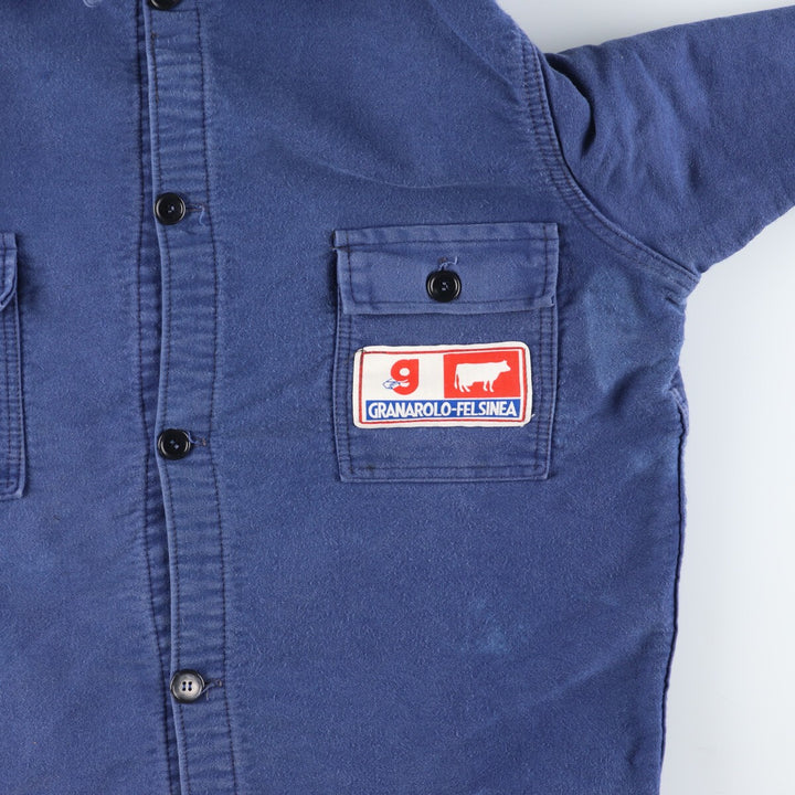 TACCONI Moleskin Euro Work Jacket Men's L Vintage /evb004604