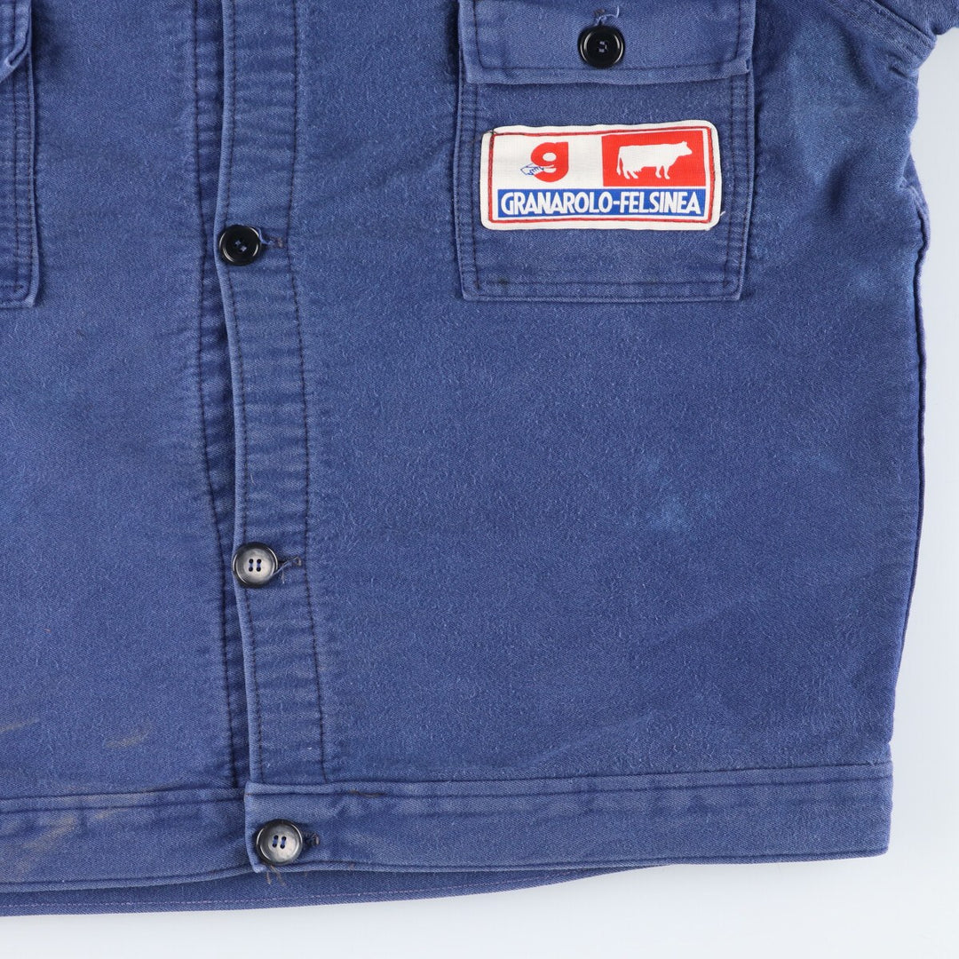 TACCONI Moleskin Euro Work Jacket Men's L Vintage /evb004604