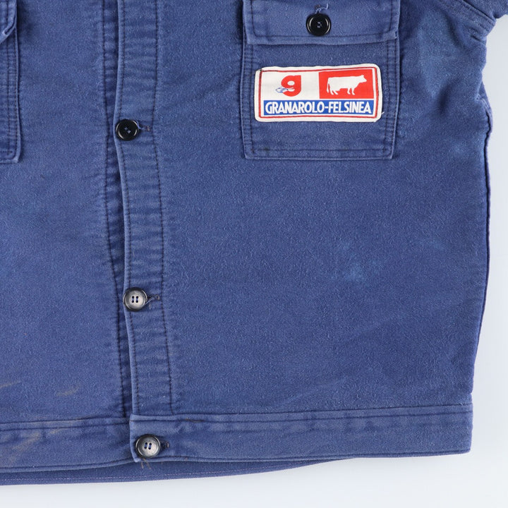 TACCONI Moleskin Euro Work Jacket Men's L Vintage /evb004604