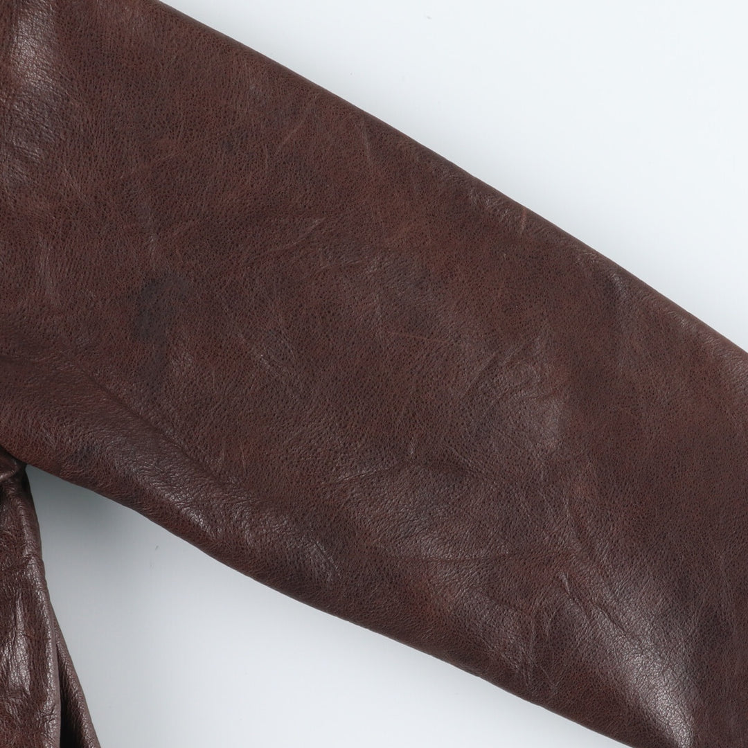 90'S GAP Old Gap Leather Car Coat Men's XS Vintage /evb004616