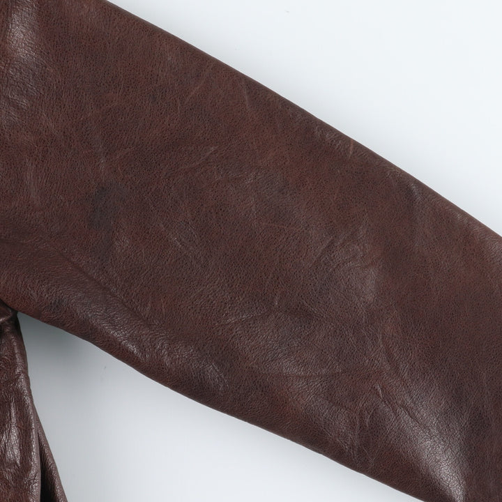 90'S GAP Old Gap Leather Car Coat Men's XS Vintage /evb004616