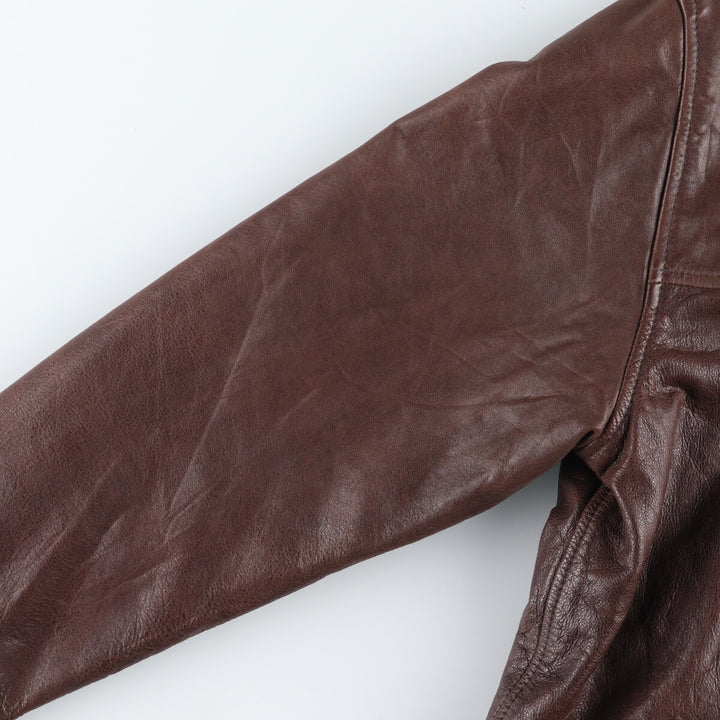 90'S GAP Old Gap Leather Car Coat Men's XS Vintage /evb004616