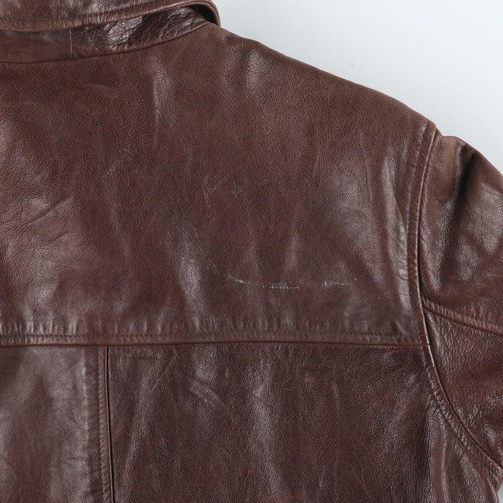 90'S GAP Old Gap Leather Car Coat Men's XS Vintage /evb004616