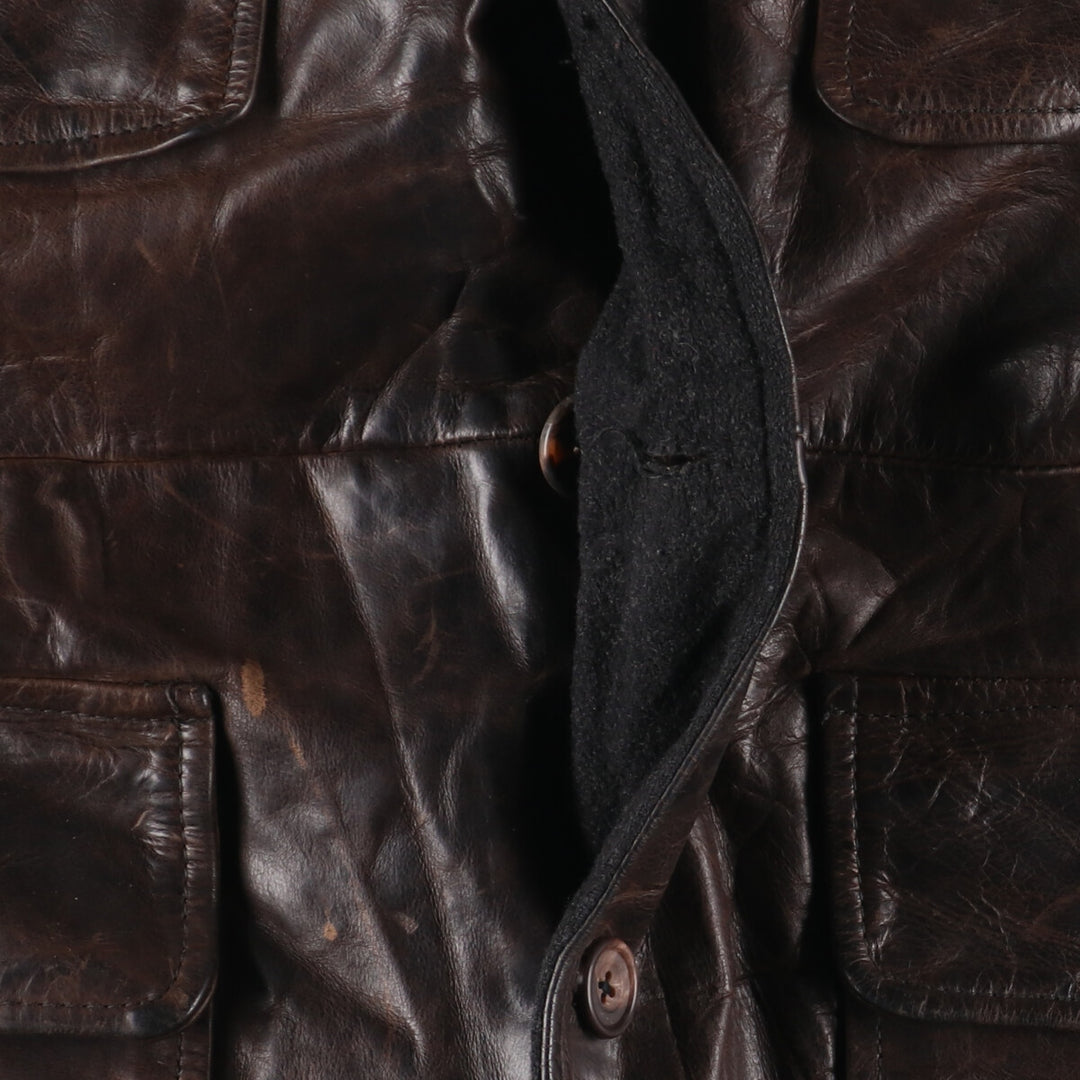 00'S GAP genuine leather jacket for men S /evb004618