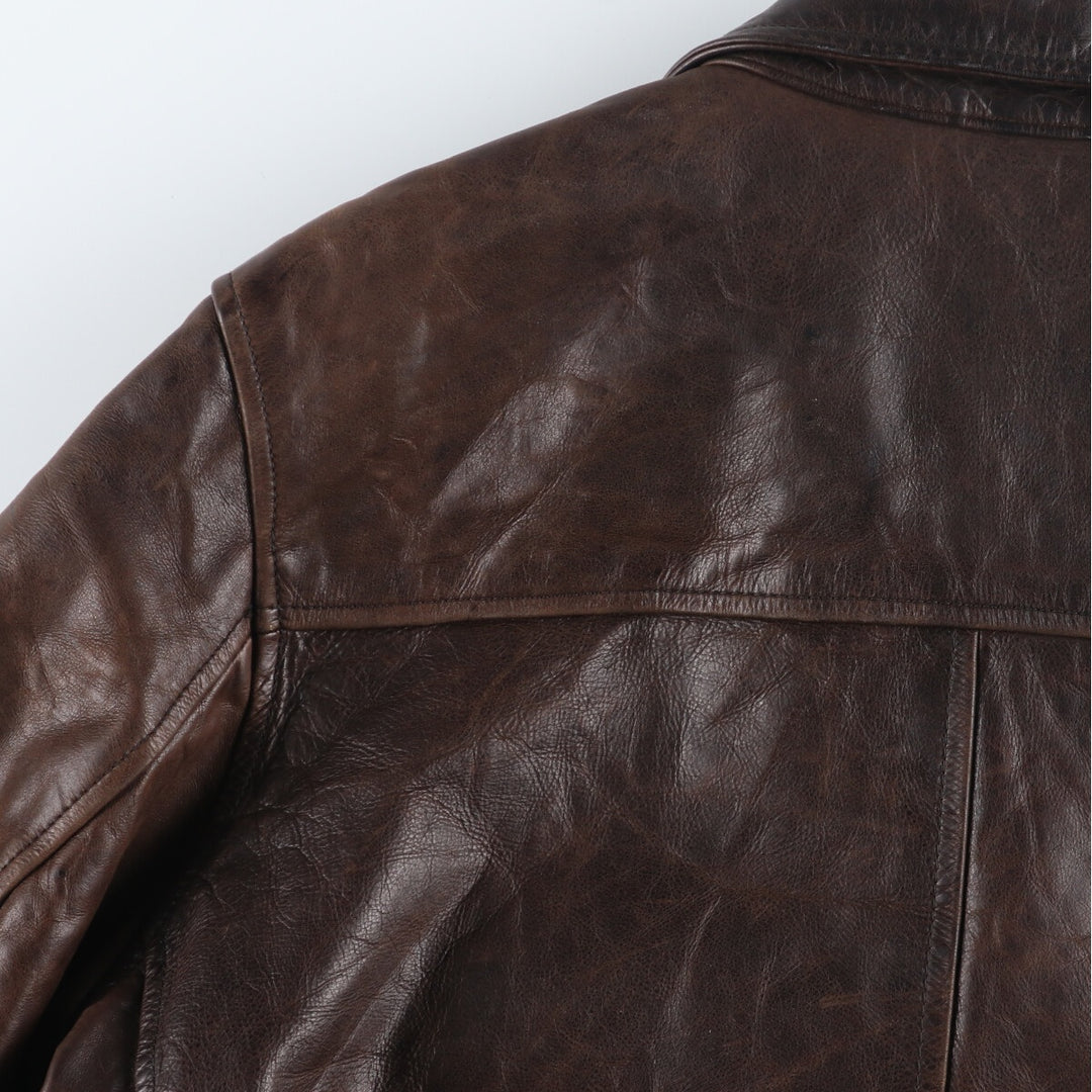 00'S GAP genuine leather jacket for men S /evb004618