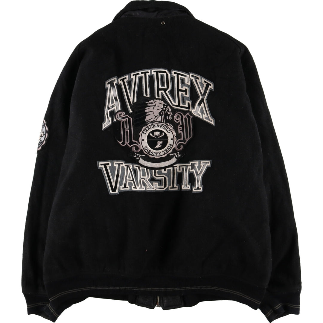 90'S AVIREX VARSITY Wool Stadium Jacket Award Jacket Varsity Jacket Men's XXXL /evb004643