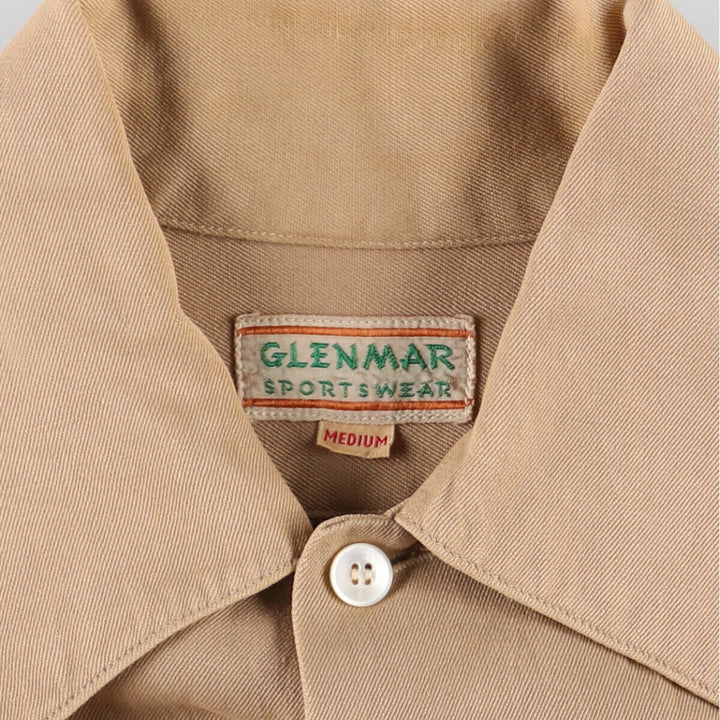 50'S GLENMAR SPORTS WEAR Long Sleeve Work Shirt Men's M Vintage /evb004690