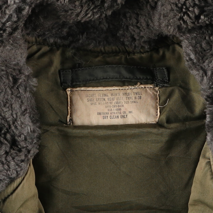 50s-60'S US military genuine N-3B military flight jacket made in USA SMALL men's S equivalent vintage /evb004699