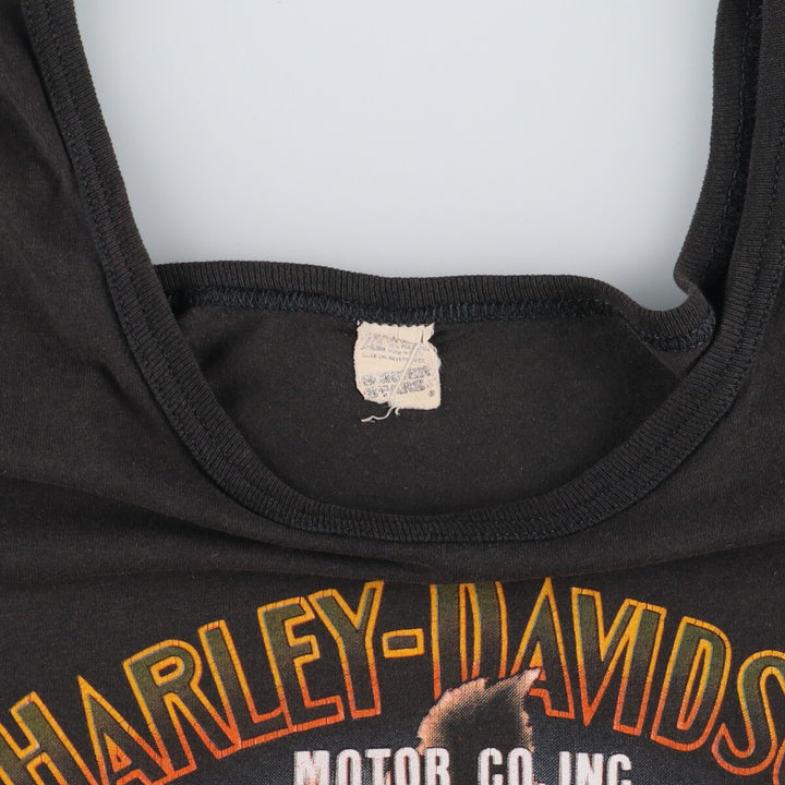 80'S Screen Stars Harley Davidson Pig Pattern 3D EMBLEM Tank Top Made in USA Men's XL Vintage /evb004734