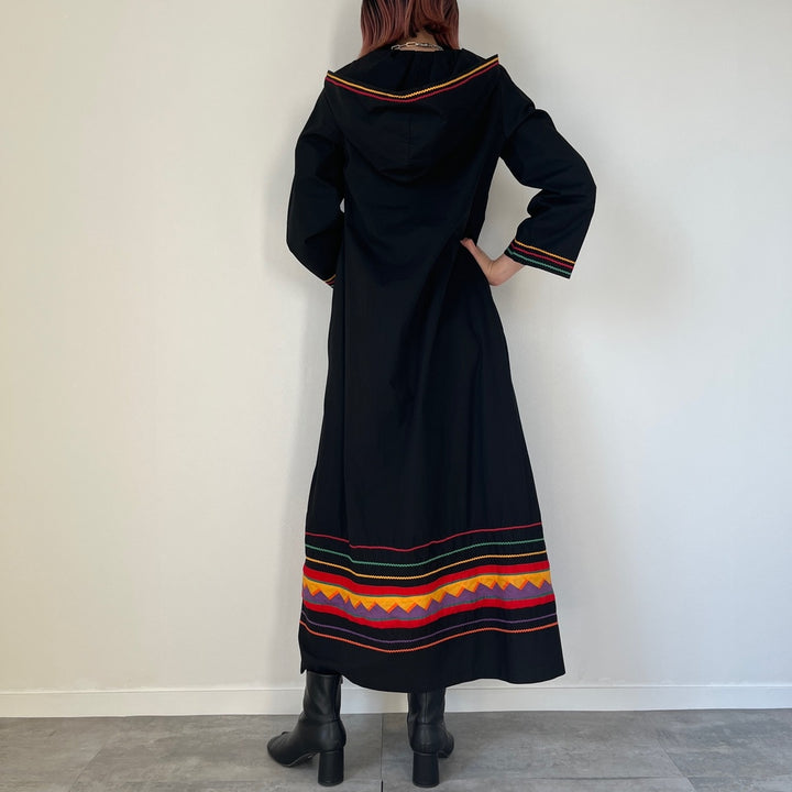 ANATOLE Hooded Long Sleeve Seminole Long Dress Women's M /evb004759