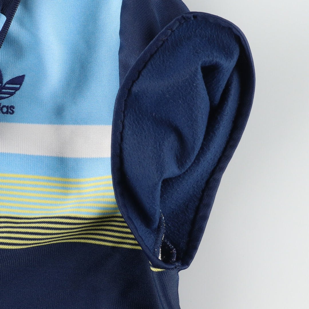 70'S adidas VENTEX Trefoil logo short sleeve jersey track jacket made in France women's M vintage /evb004760