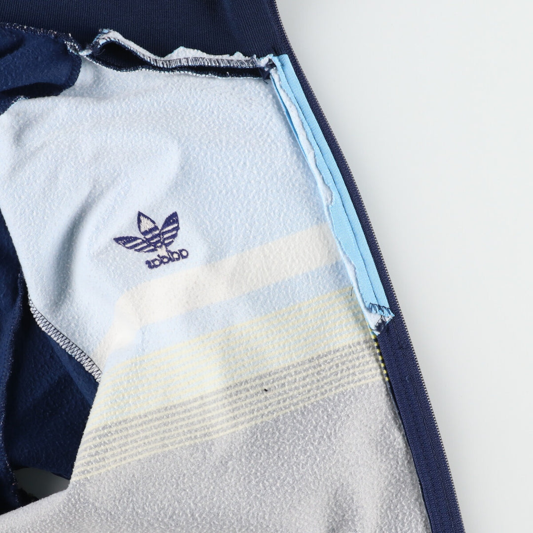 70'S adidas VENTEX Trefoil logo short sleeve jersey track jacket made in France women's M vintage /evb004760