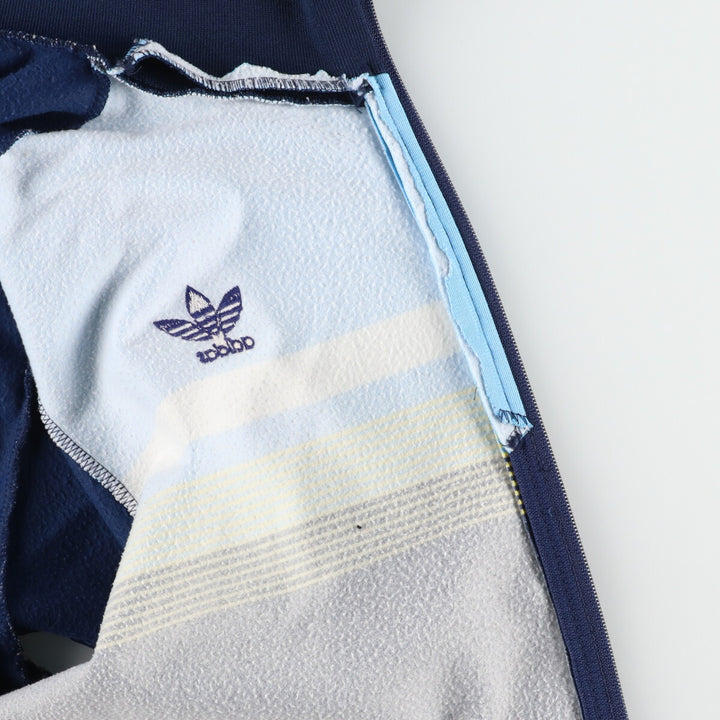 70'S adidas VENTEX Trefoil logo short sleeve jersey track jacket made in France women's M vintage /evb004760