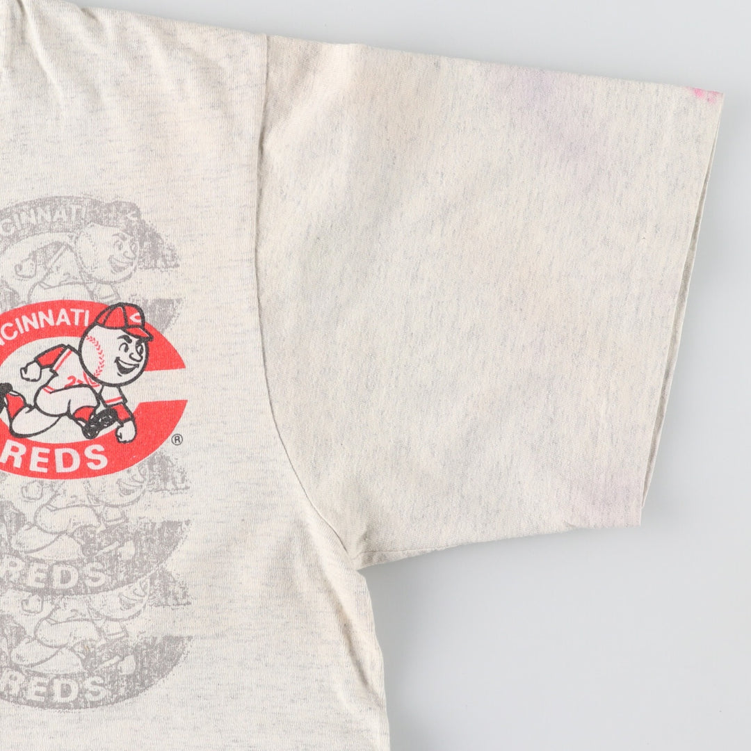 90'S Changes MLB CINCINNATI REDS Cincinnati Reds Tasmanian Devil Character Sports Print T-Shirt Made in USA Men's L Vintage /evb004782
