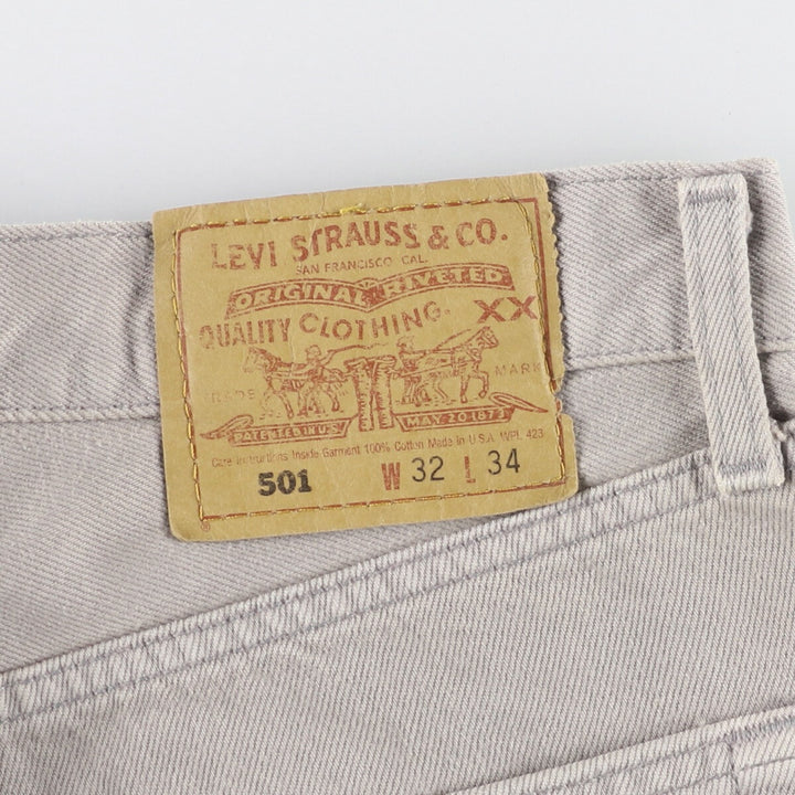 90'S Levi's 501-0648 Straight Denim Pants Made in USA Men's W32 Vintage /evb004803