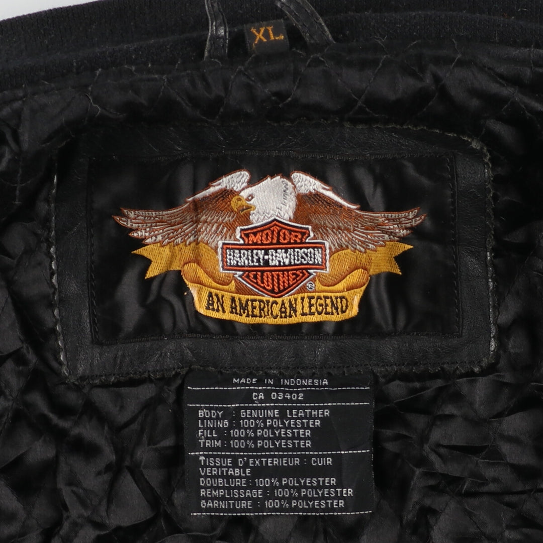 Harley Davidson Leather Blouson Men's XL /evb004818