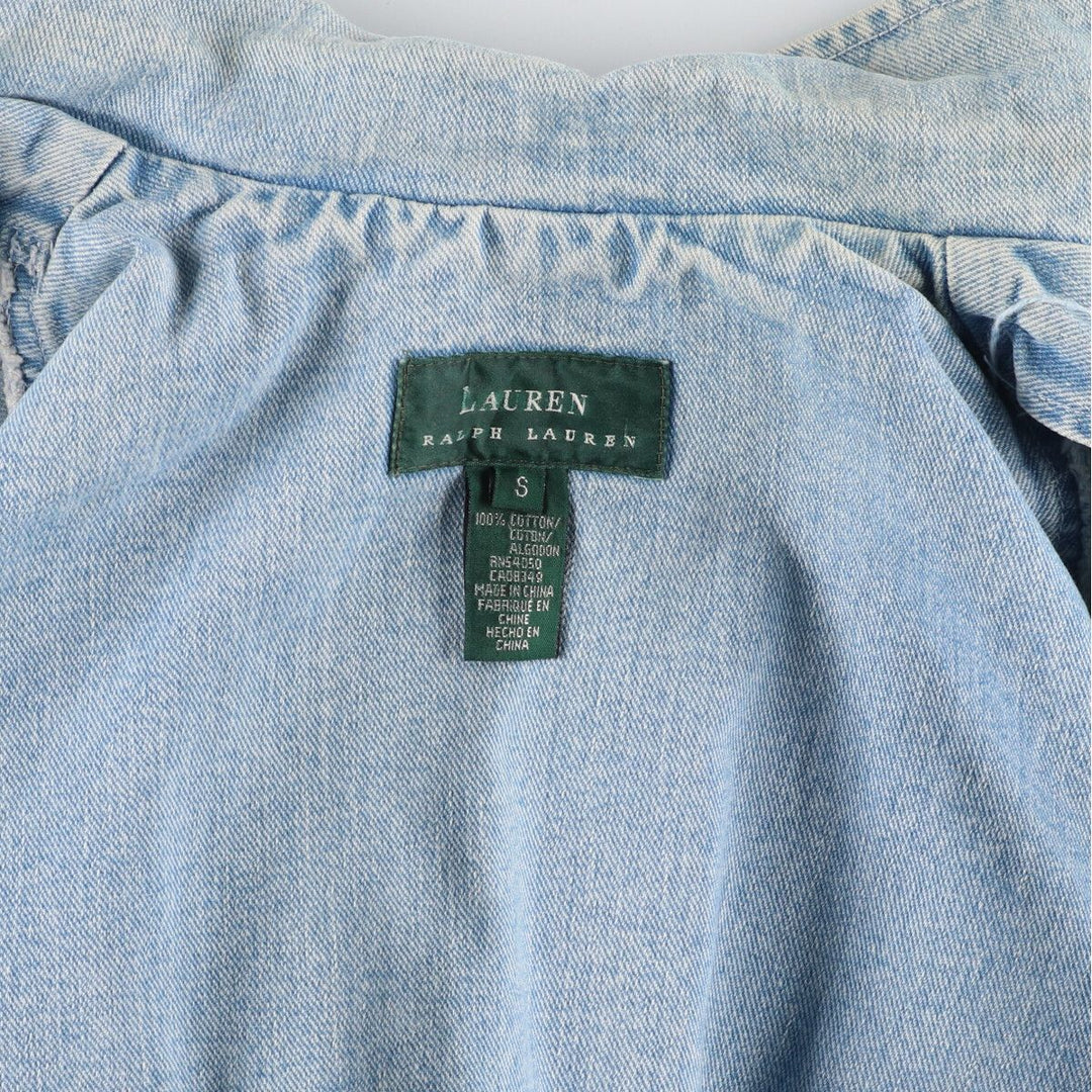 Ralph Lauren LAUREN Lauren denim fireman jacket women's L /evb004838
