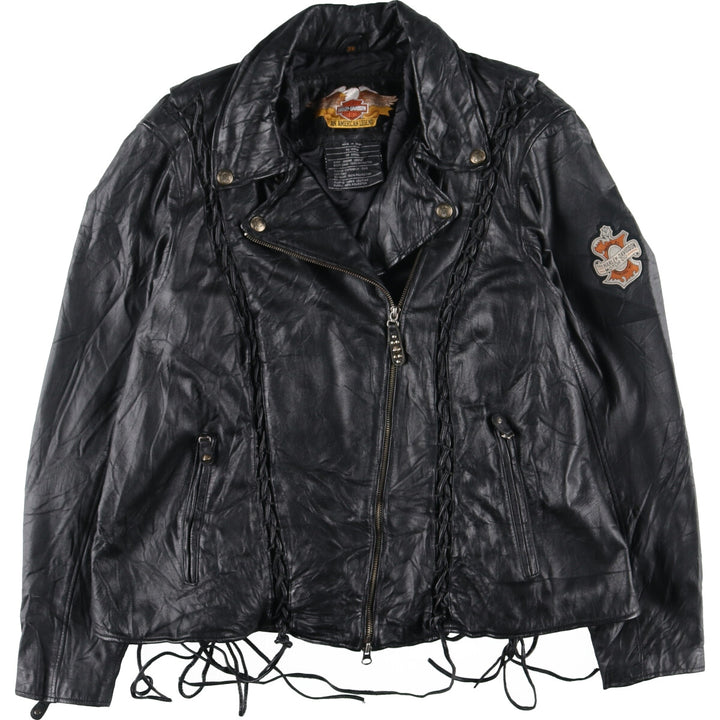 Harley-Davidson Lace-up Double Rider Jacket Women's XXL /evb004842