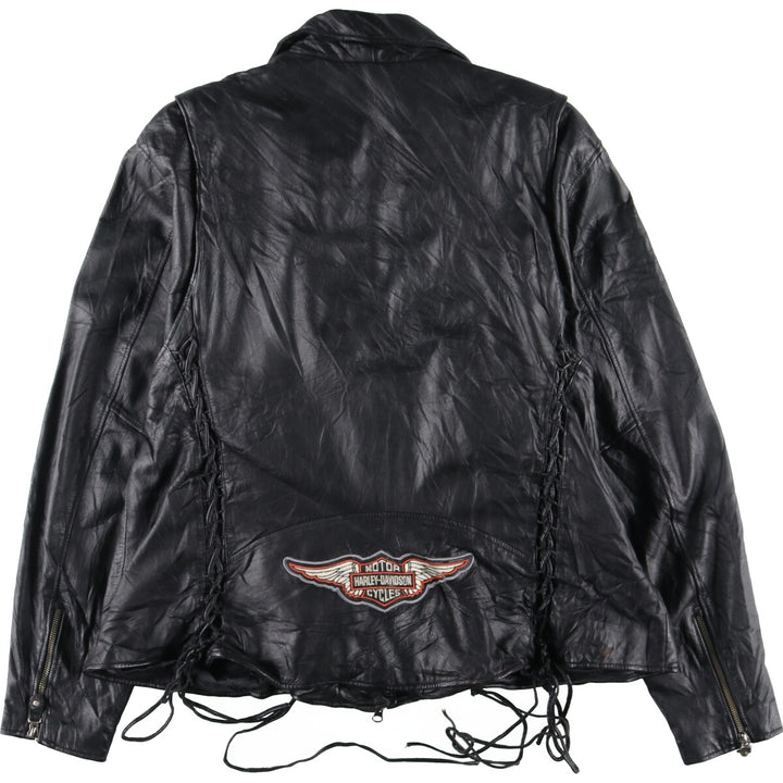Harley-Davidson Lace-up Double Rider Jacket Women's XXL /evb004842