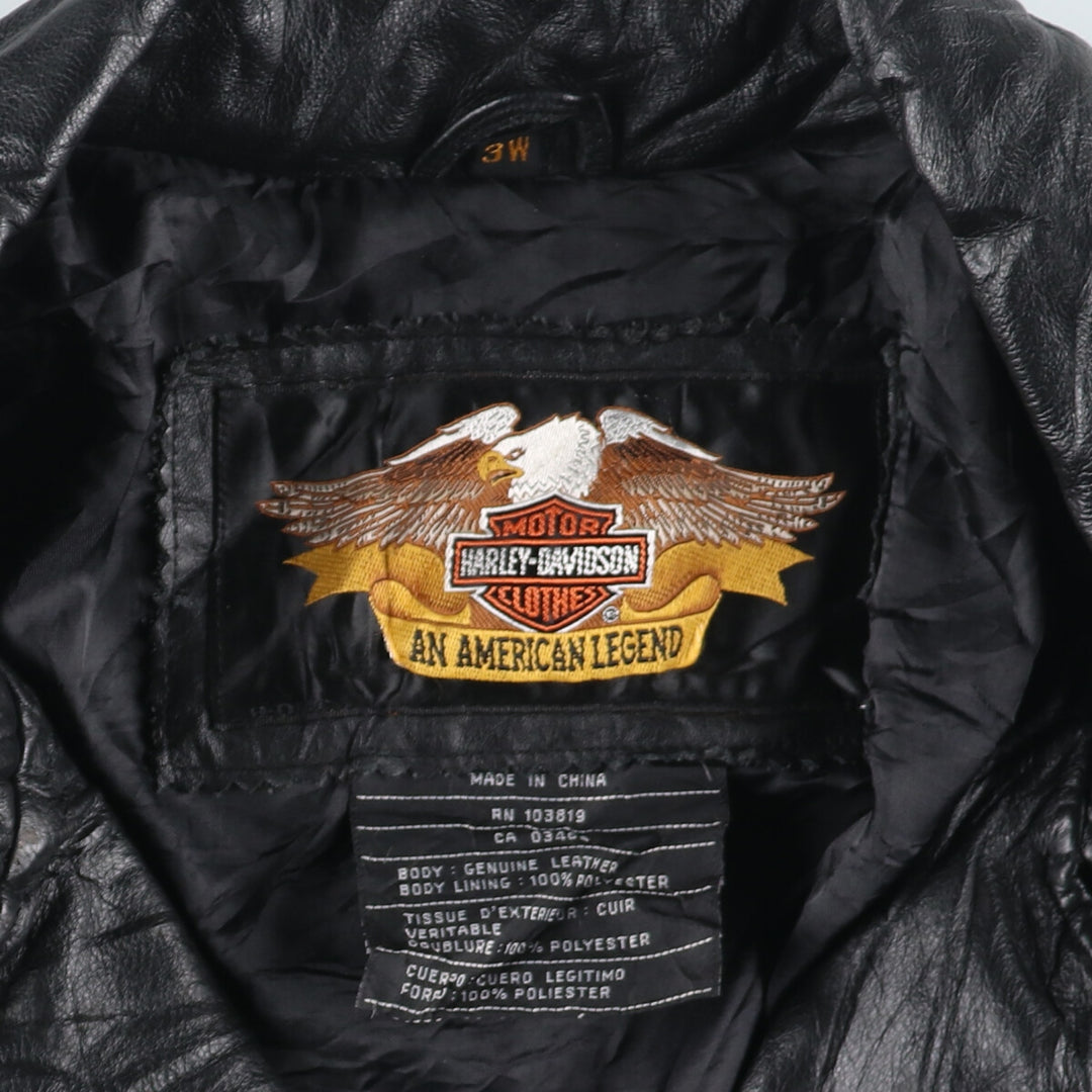 Harley-Davidson Lace-up Double Rider Jacket Women's XXL /evb004842