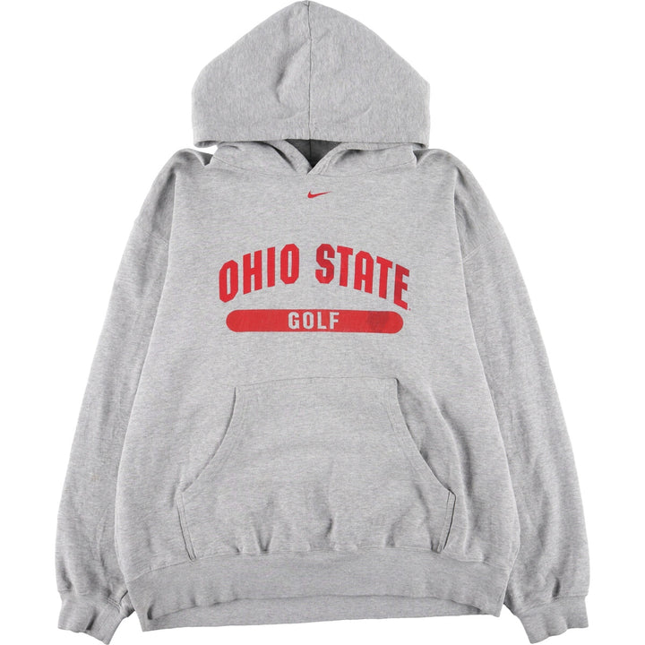 90'S Nike NIKE TEAM Ohio State University neck logo college sweatshirt pullover hoodie men's XL vintage /evb004845