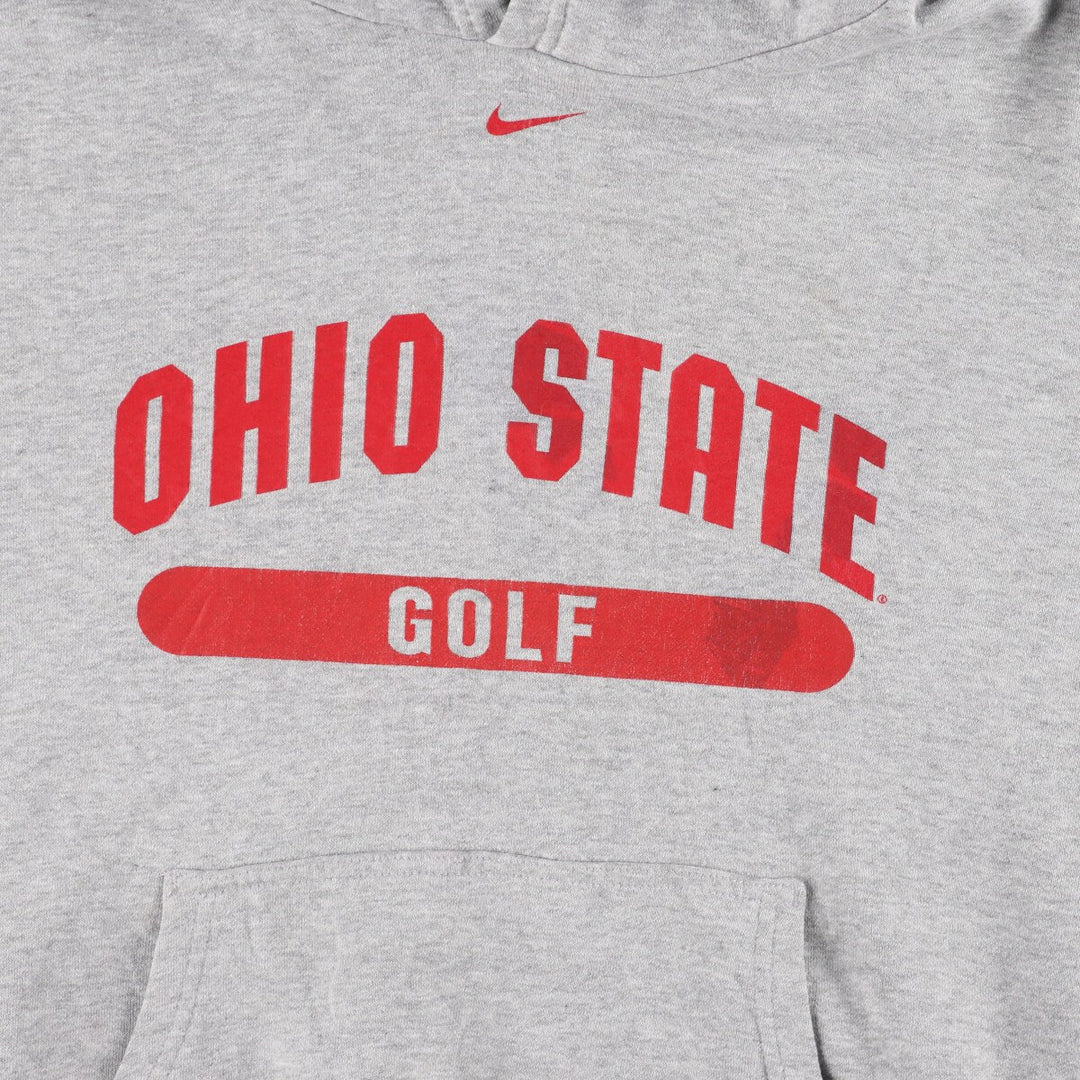 90'S Nike NIKE TEAM Ohio State University neck logo college sweatshirt pullover hoodie men's XL vintage /evb004845