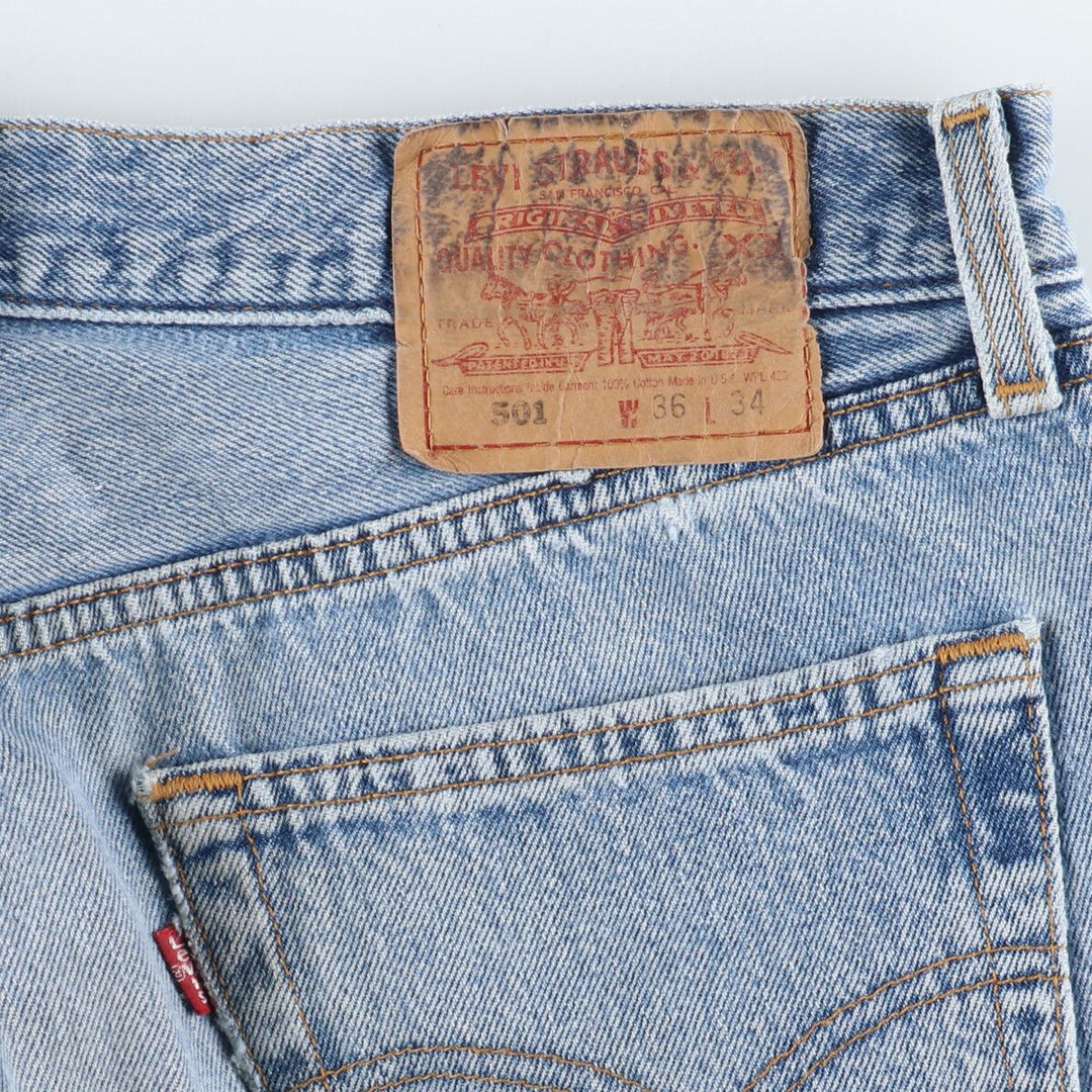 90'S Levi's 501 Straight Denim Pants Made in USA Men's W35 Vintage /evb004849