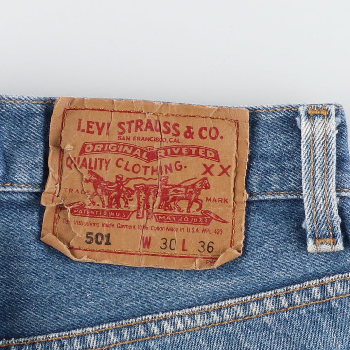 90'S Levi's 501-0000 Straight Denim Pants Made in USA Men's W30 Vintage /evb004863