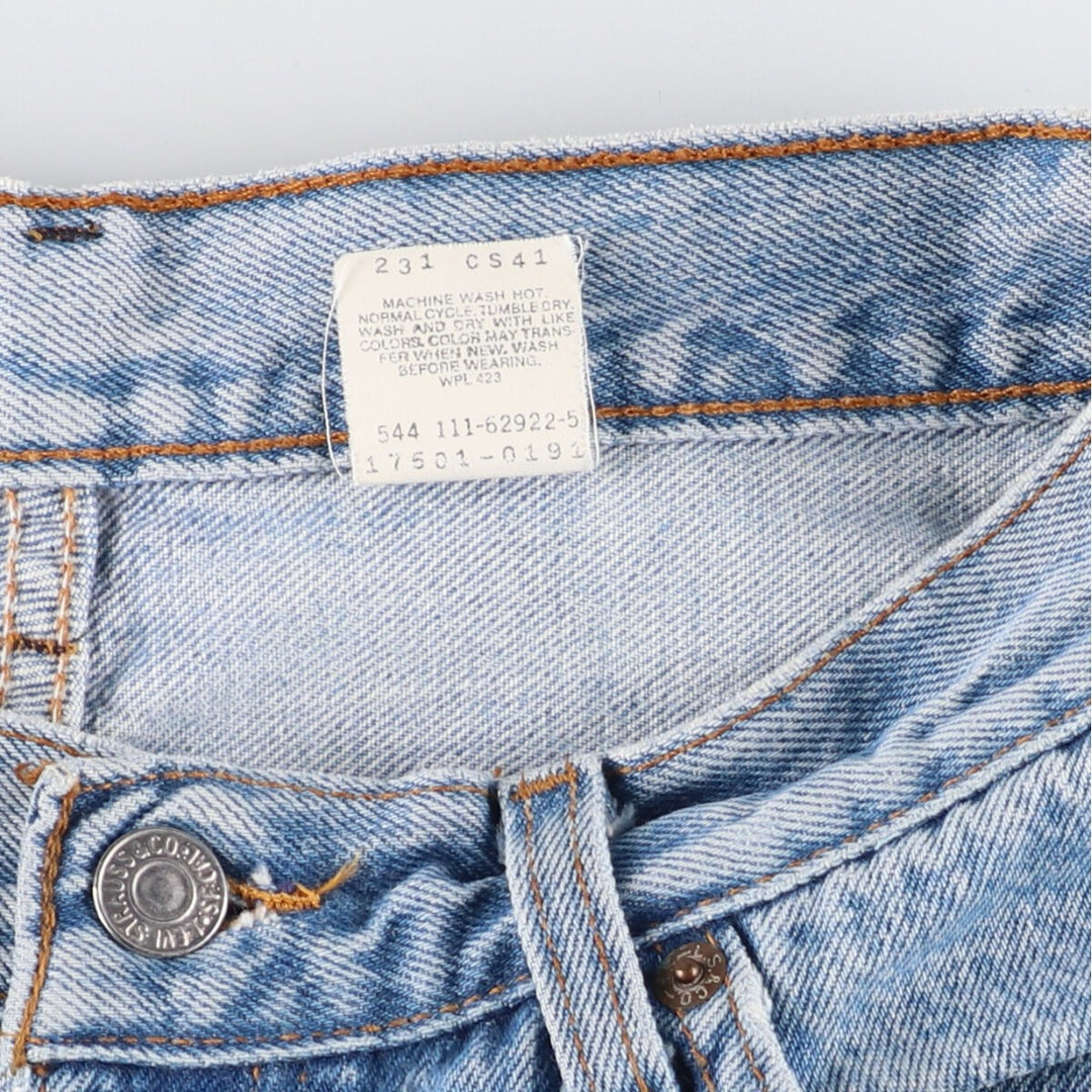 80'S Levi's 17501-0191 Straight Denim Pants Made in USA Women's L (w29) Vintage /evb004892