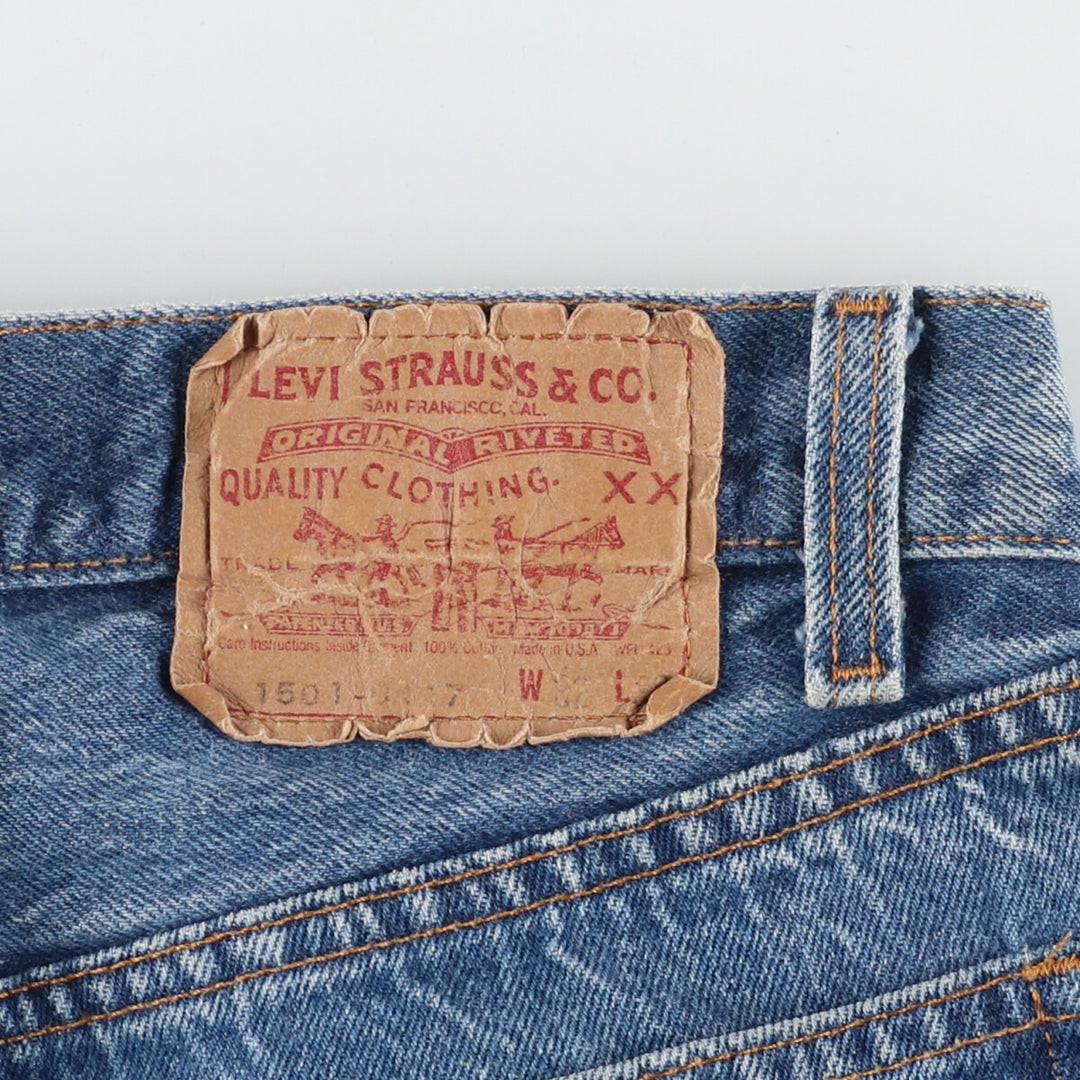 80s-90'S Levi's 1501 Straight Denim Pants Made in USA Men's W31 Vintage /evb004896