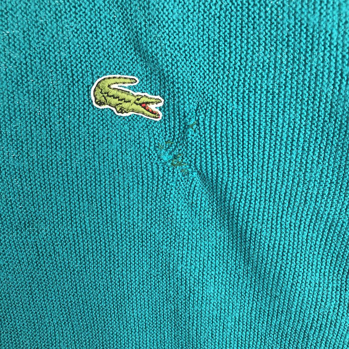 80s-90'S Lacoste IZOD Acrylic Knit Cardigan Made in USA Men's M Size Vintage /evb004904