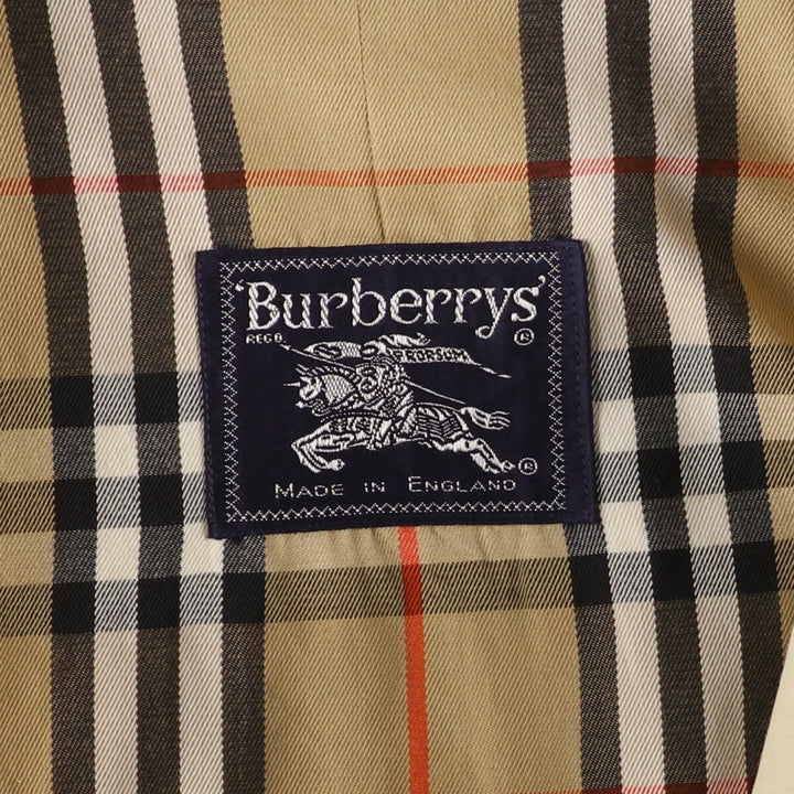 80'S Burberry 100% cotton Balmacaan coat, made in England, men's XL, vintage /evb004911