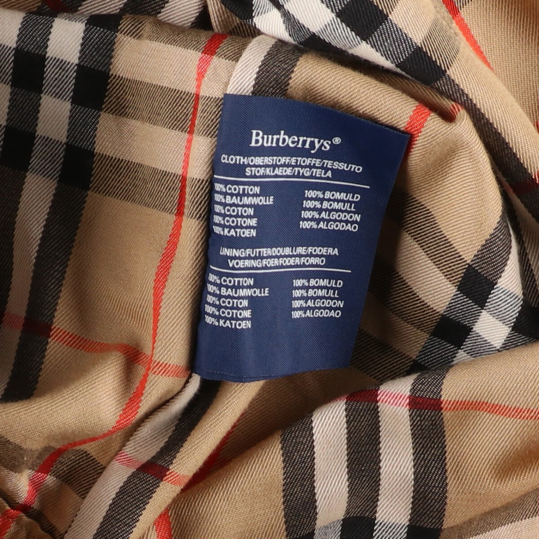 80'S Burberry 100% cotton Balmacaan coat, made in England, men's XL, vintage /evb004911