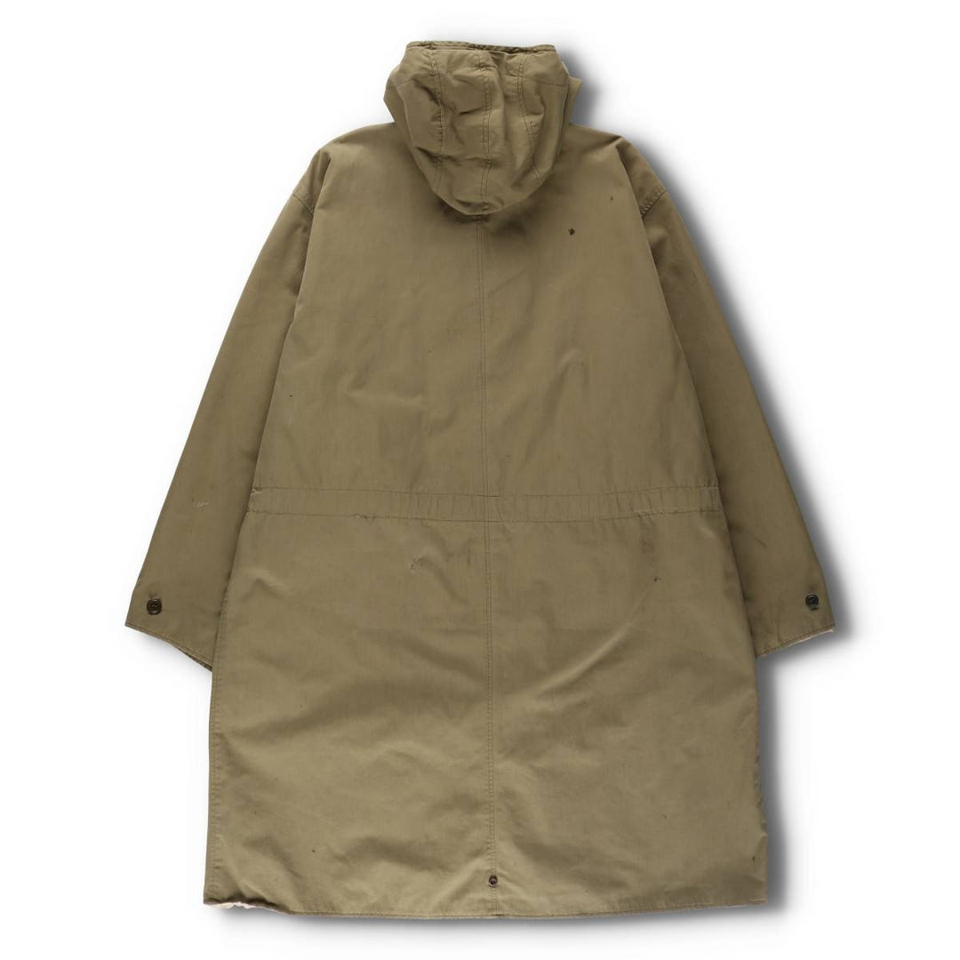 1940'S US Army genuine USARMY Mountain troops reversible military snow parka made in USA men's size L vintage unclear Khaki type sage green Vintage Second Hand