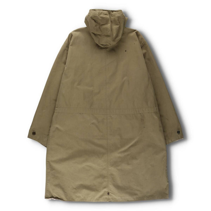 1940'S US Army genuine USARMY Mountain troops reversible military snow parka made in USA men's size L vintage unclear Khaki type sage green Vintage Second Hand