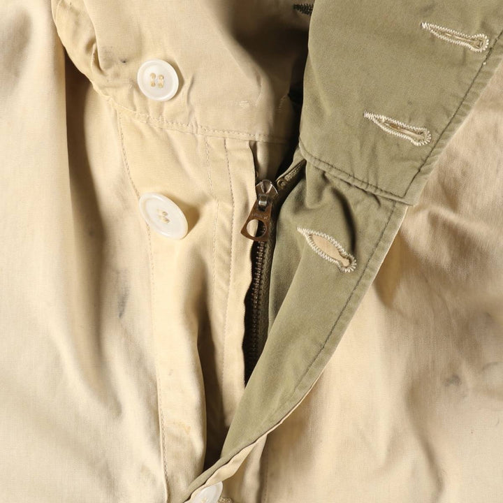 1940'S US Army genuine USARMY Mountain troops reversible military snow parka made in USA men's size L vintage unclear Khaki type sage green Vintage Second Hand