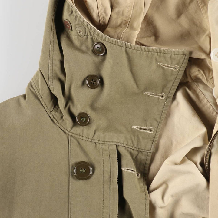 1940'S US Army genuine USARMY Mountain troops reversible military snow parka made in USA men's size L vintage unclear Khaki type sage green Vintage Second Hand