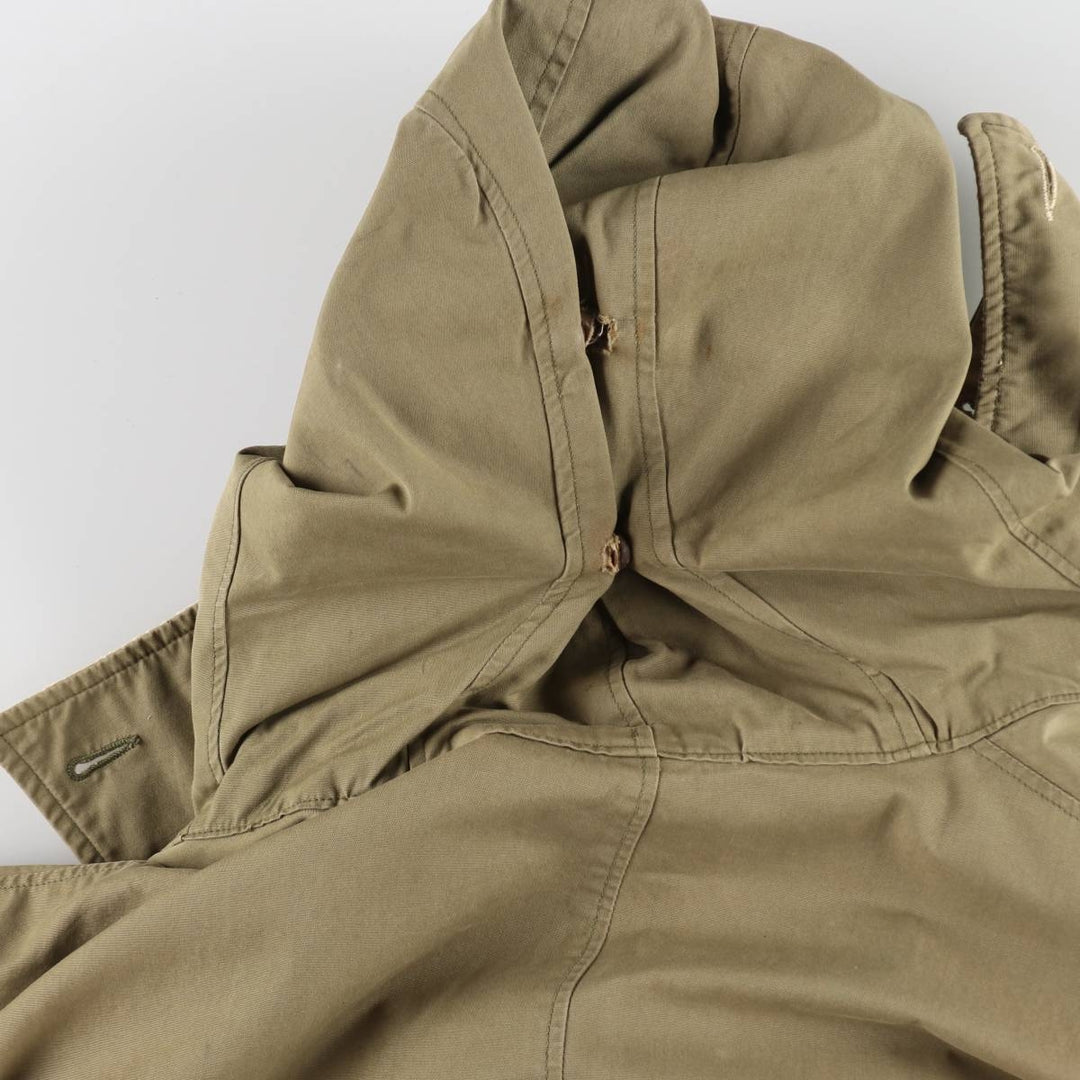 1940'S US Army genuine USARMY Mountain troops reversible military snow parka made in USA men's size L vintage unclear Khaki type sage green Vintage Second Hand