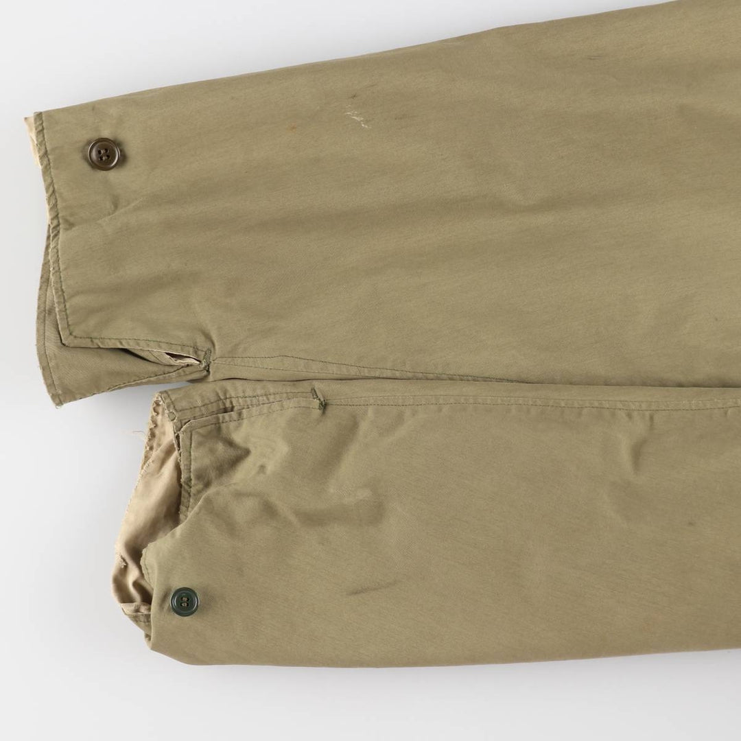 1940'S US Army genuine USARMY Mountain troops reversible military snow parka made in USA men's size L vintage unclear Khaki type sage green Vintage Second Hand