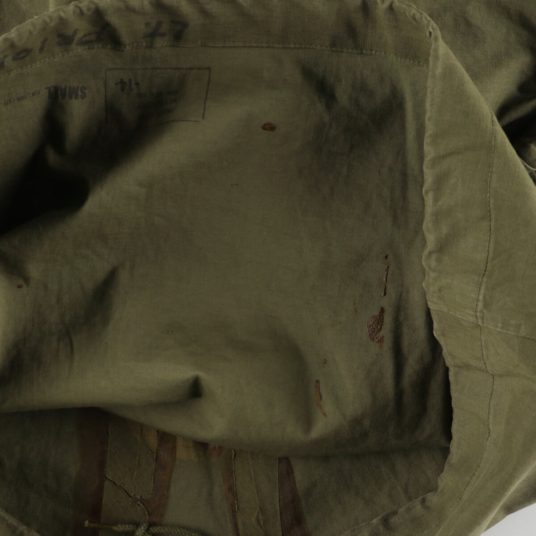 1960'S US Navy N-2 Military Deck Rain Parka Made in USA SAMLL Men's S Vintage /evb004983