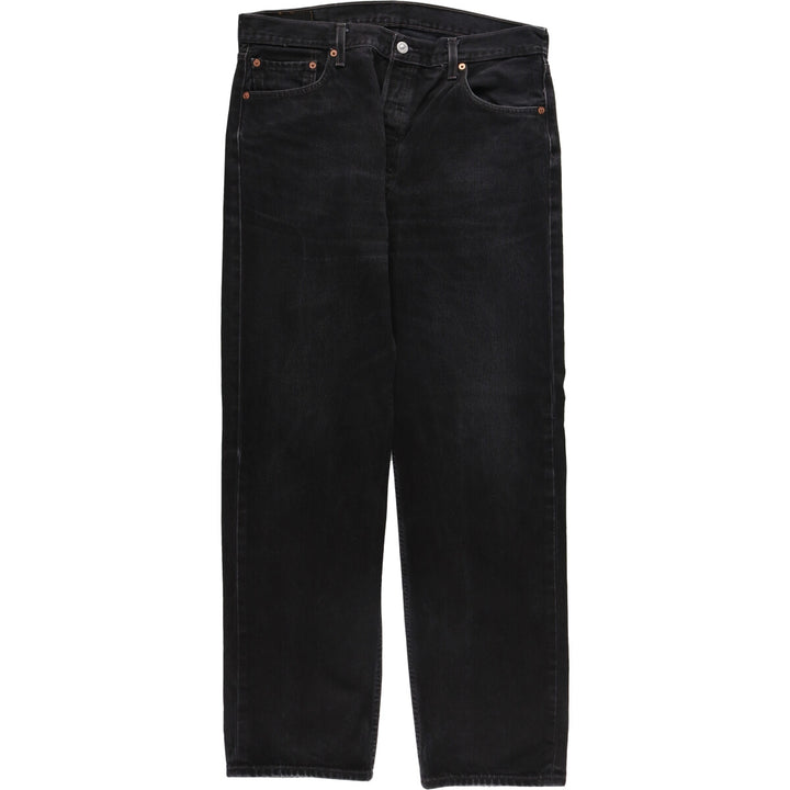 00'S Levi's 501 yarn-dyed black denim straight denim pants for men, size W36 /evb004993