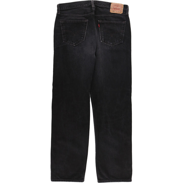 00'S Levi's 501 yarn-dyed black denim straight denim pants for men, size W36 /evb004993