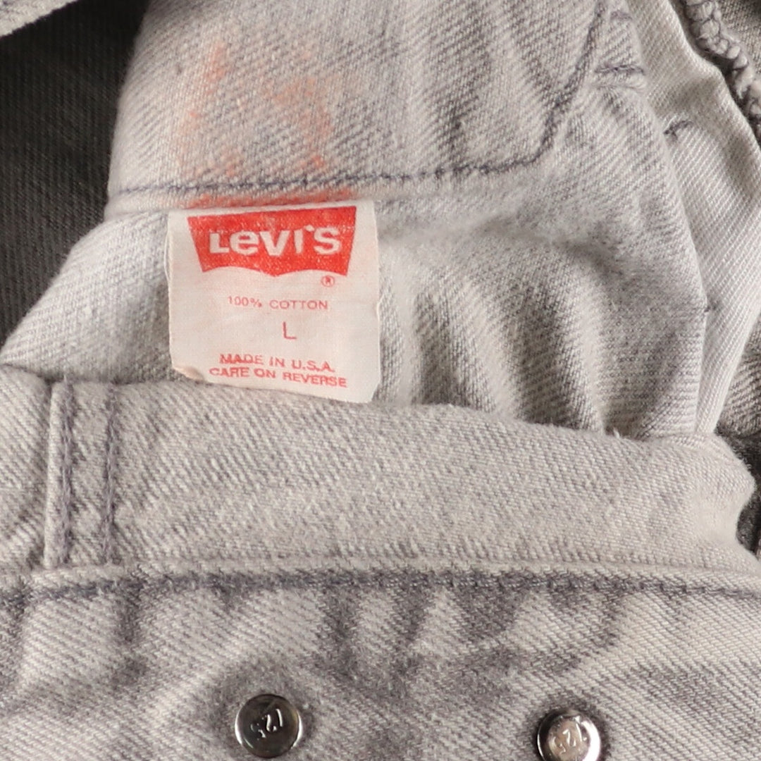 90'S Levi's 70507-0261 yarn-dyed chemical wash denim jacket, made in the USA, men's L, vintage /evb005008