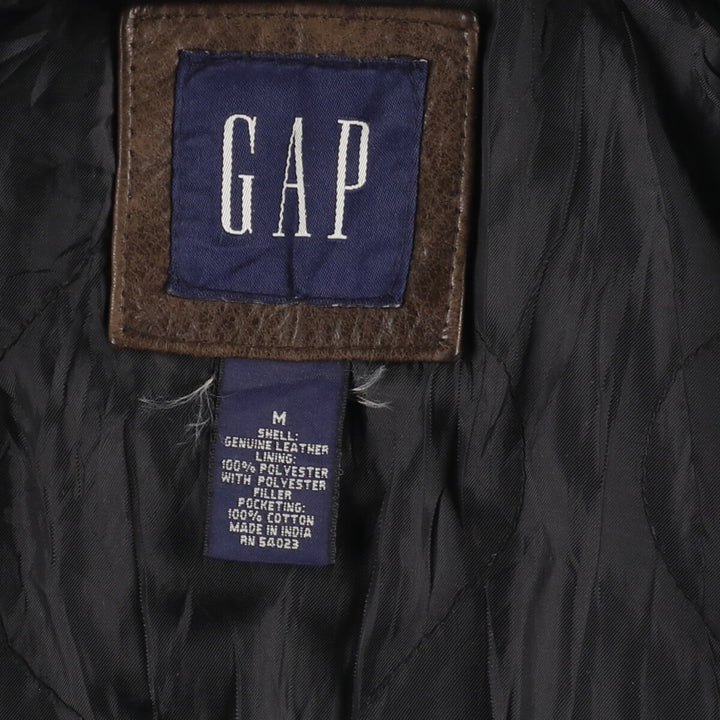 90'S GAP Old Gap Leather Jacket Men's M Vintage /evb005025