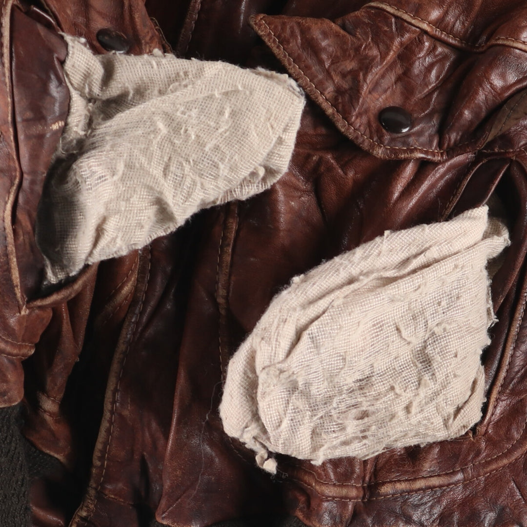 70s~80'S SCHOTT A-2 type leather flight jacket made in USA men's M vintage /evb005029