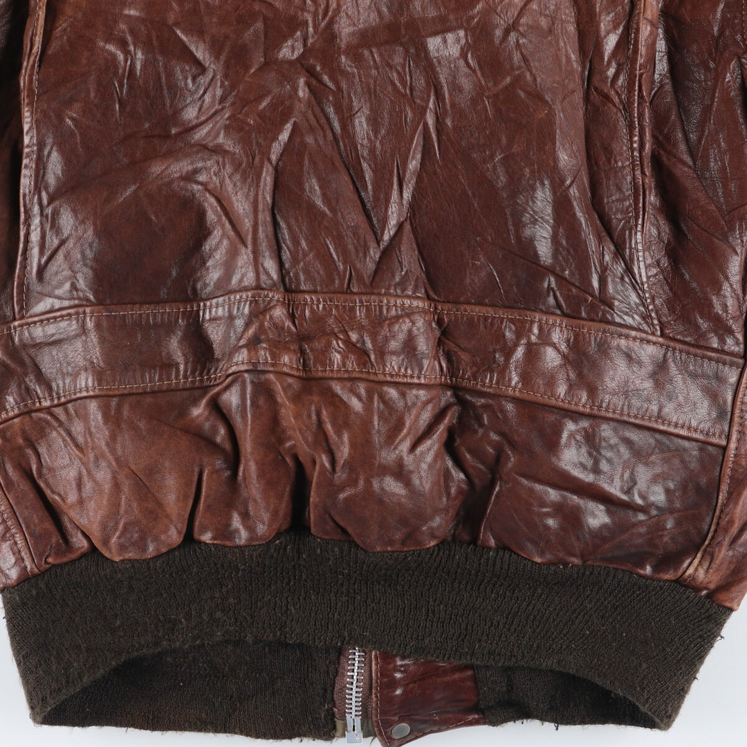 70s~80'S SCHOTT A-2 type leather flight jacket made in USA men's M vintage /evb005029