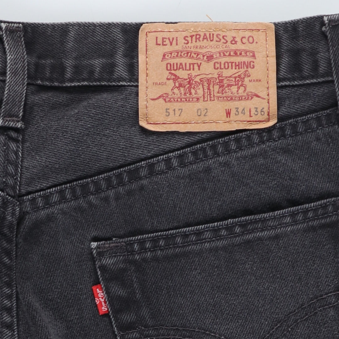 90'S Levi's 517 Euro model black denim tapered denim pants men's w32 vintage /evb005105